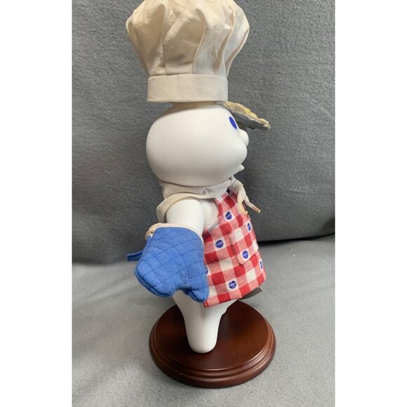 Danbury Mint Pillsbury Doughboy Porcelain Collector Doll with Chef Hat & Apron - Picture 8 of 13